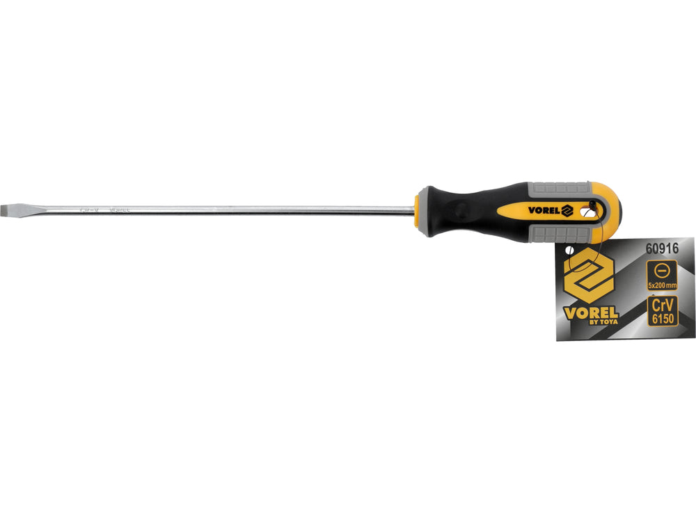 Atsuktuvas plokščias Cr-V, 5x200 mm (60916)