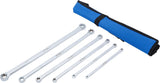 DOUBLE RING SPANNER SET WITH E-TYPE RING HEADS | EXTRA LONG | E6 X E7 - E22 X E24 | 6 PCS. (70331)