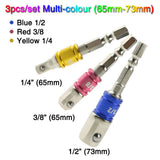 Adapterių komplektas | 6.3 mm (1/4") antgalis | 6.3 mm (1/4") / 10 mm (3/8") / 12,5 mm (1/2") | 3 vnt. (AMY-1703)