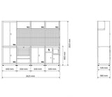 STORAGE SYSTEM COMBINATION | COMBI | WOODEN | 4 COMPONENTS (80120B)