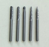 Volframo karbido frezų rinkinys | Tungsten Carbide | 5 vnt. (CB5M)