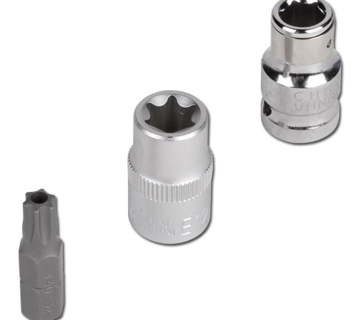 Antgalių rinkinys | E-Type / T-Star (Torx) | 17 vnt. (5023)