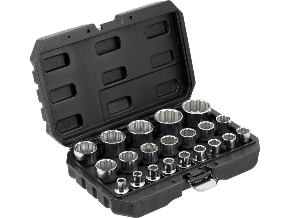 Galvučių rinkinys, 12 kampų | 12,5 mm (1/2") | 8 - 36 mm | 21 vnt (YT-12630)