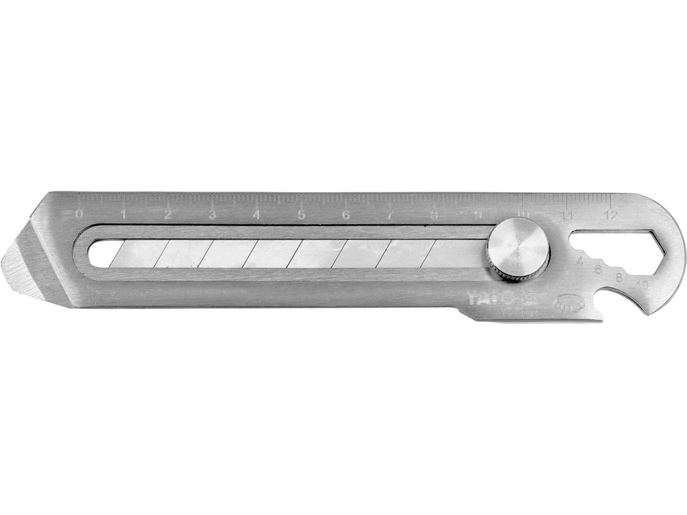 Peilis laužomomis geležtėmis universalus | metalas | 18 mm (YT-75125)
