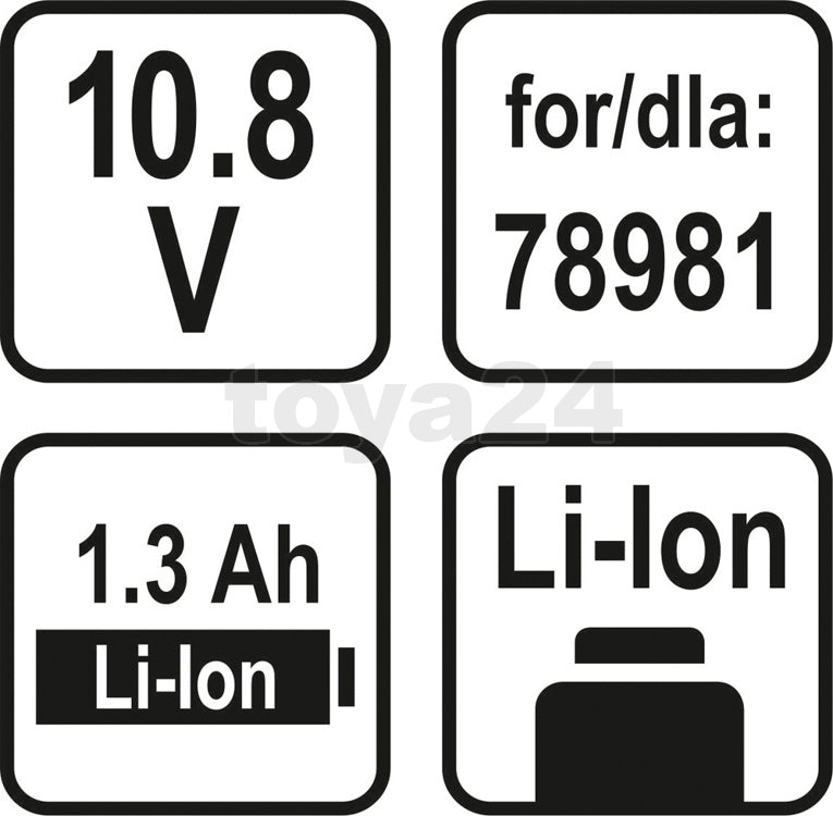 Akumuliatorius LI-ION 1,3AH 10,8V (78985)