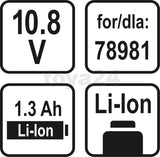 Akumuliatorius LI-ION 1,3AH 10,8V (78985)