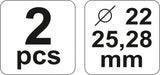 Vamzdelių valcavimo / platinimo įrankis | 22, 25, 28 mm (YT-2182)