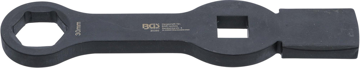 SLOGGING RING SPANNER | HEXAGON | WITH 2 STRIKING FACES | 30 MM (35360)
