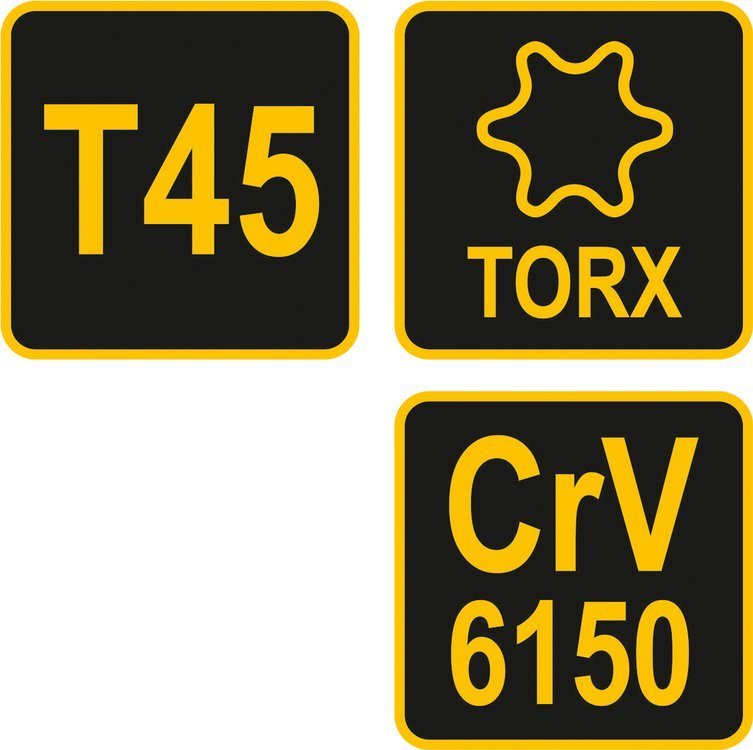 L tipo atsuktuvas su rankena | T-Star (Torx) | T45 (56637)