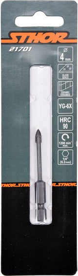 Grąžtas stiklui ir keramikai | 6.3 mm (1/4") galu | 4 mm (21701)
