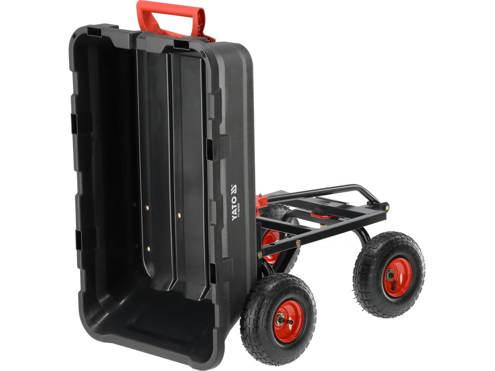 Sodo vežimėlis su savivarčiu XL 350 kg, 10 colių ratai (YT-86960)