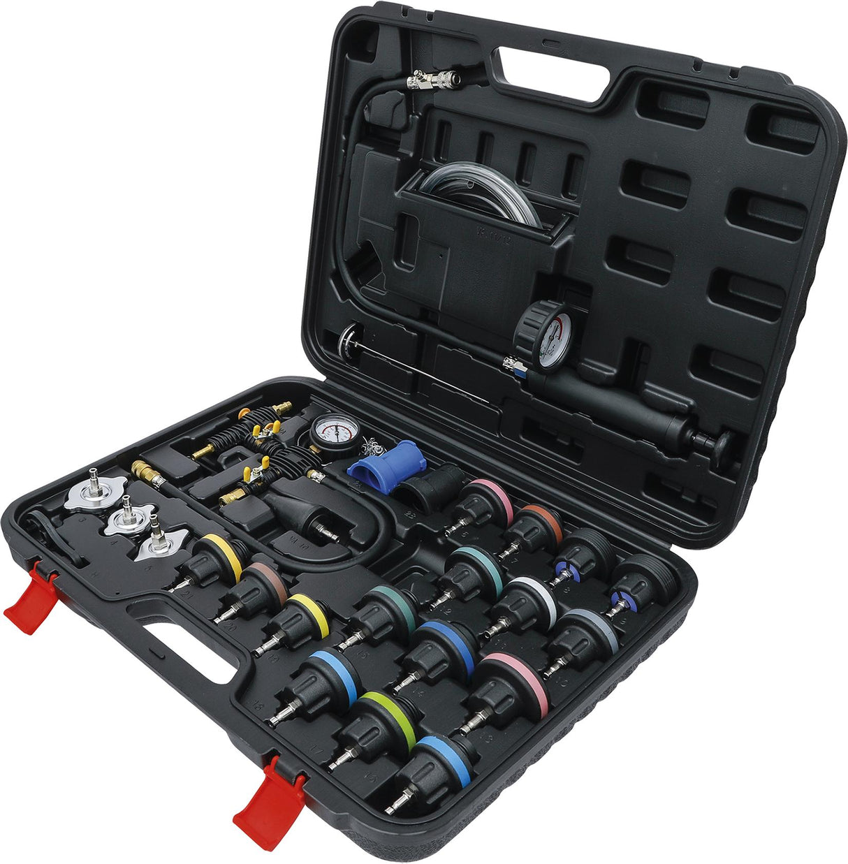 RADIATOR PRESSURE AND COOLING SYSTEM TESTER | 27 PCS. (98098)