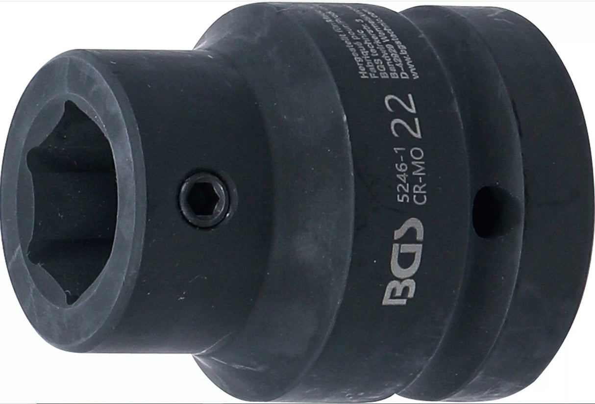 BIT ADAPTOR | FOR BGS 5246 | 25 MM (1") DRIVE - INTERNAL HEXAGON 22 MM (5246-1)