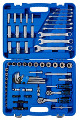 Įrankių rinkinys su raktais | 6.3 mm (1/4") / 10 mm (3/8") | 92 vnt (74701)