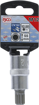 IMPACT BIT SOCKET | 12.5 MM (1/2") DRIVE | SPLINE (FOR XZN) M12 (4354)