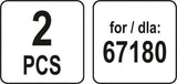 Mikropluoštas turbo šluotai 67180 - 2 vnt (67181)