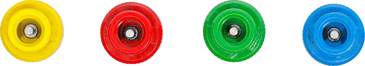 COLOUR CODED TYRE DEFLATING CAPS FOR TPMS VALVES | 4 PCS. (9271)