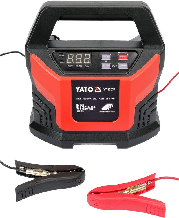Pakrovėjas 12V/2A, 6A, 10A, 15A BOOST 300s 20A (YT-83037)