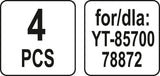 VACUUM CLEANE BAG 4PCS FO YT-85700 78872 (YT-85736)