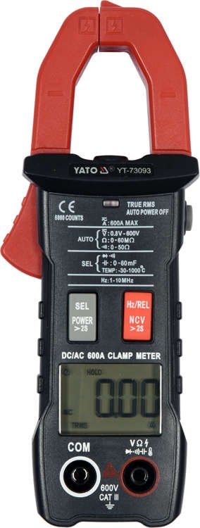Srovės matavimo replės | automatinės | AC / DC 600A (YT-73093)