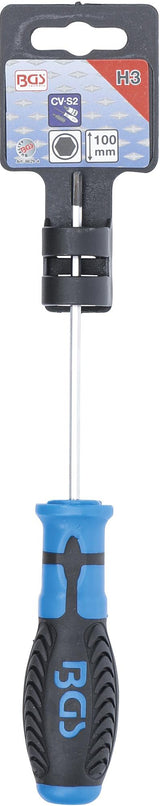 Atsuktuvas | vidinis šešiakampis 3 mm | Ašmenų ilgis 100 mm (8629-4)