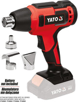 HEAT GUN 18V 550° II SPEED - BODY (YT-82285)
