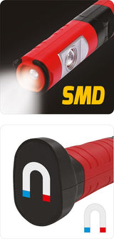 Darbo lempa akumuliatorinė lanksti | 5W COB, 500LM + 120LM (YT-08562)