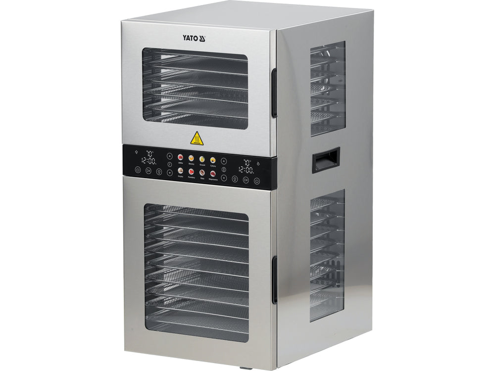 Maisto: grybų / uogų / vaisių ir pan. džiovyklė | 20 padėklų | 1500W (YG-16001)