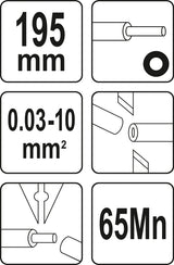 Automatinės izoliacinės replės | 0.03-10 MM2 (YT-22753)