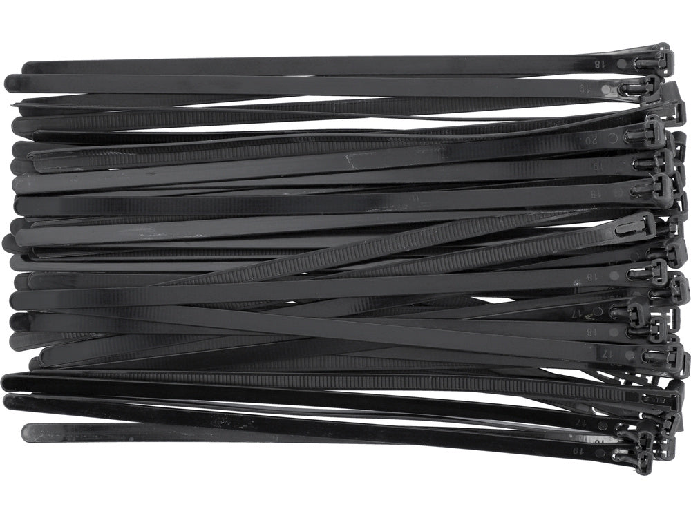 Suveržimo dirželiai juodi | 7,6X250 mm | 50 vnt (YT-70674)