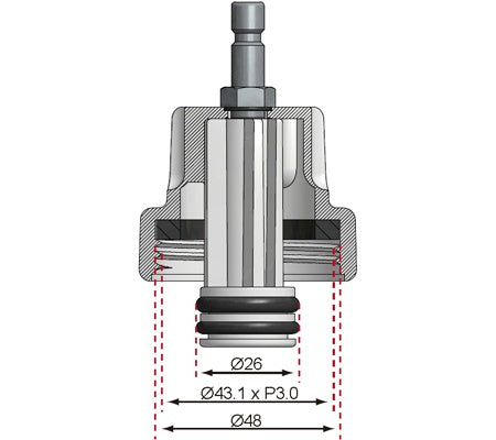 Адаптер №7 для BGS 8027, 8098 | Alfa Romeo, Citroën, Fiat, Mini, Peugeot, Renault, Saab