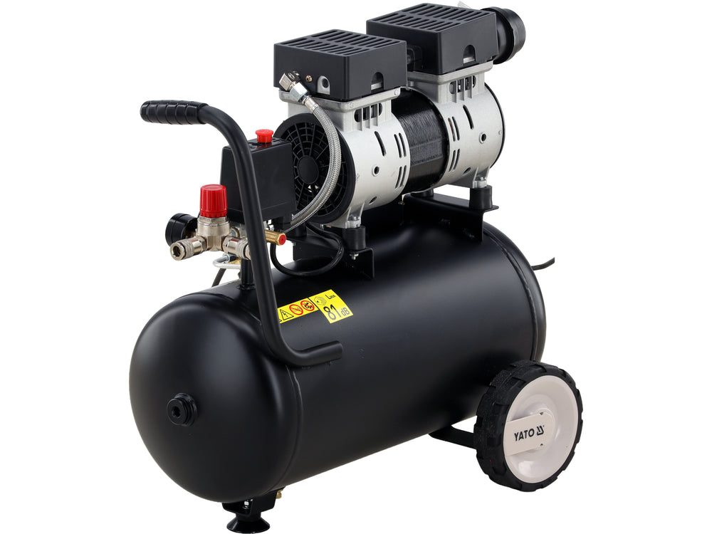 Oro kompresorius tylus | betepalinis | 24L/0.8MPA/8BAR/116PSI/ 140l/min | 750 W (YT-23342)