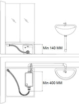 Nuotekų pompa / siurblys dušui ir kriauklei | be prijungimo į WC | 250W (75945)