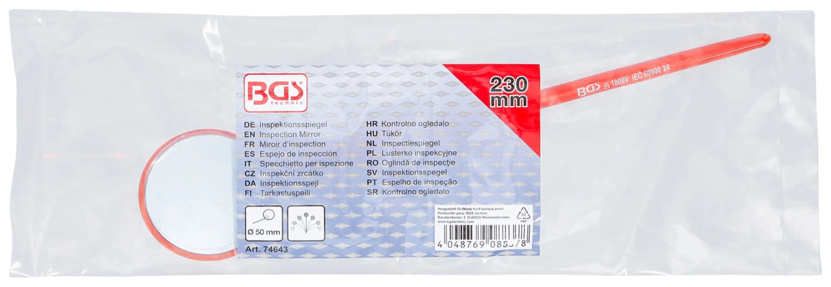 INSPECTION MIRROR | INSULATED | FLEXIBLE | | Ø 50 MM (74643)