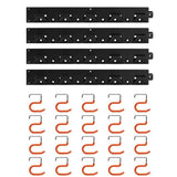 WALL-MOUNT TOOL HOLDERS (WITHOUT TOOLS) | 20 HOOKS | 4 PCS. X 40 CM | 160 CM (TH64)