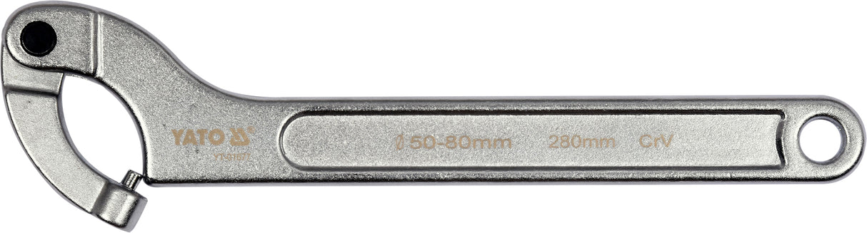 Raktas užmetamas su varžtu Cr-V, 50-80 mm (YT-01677)