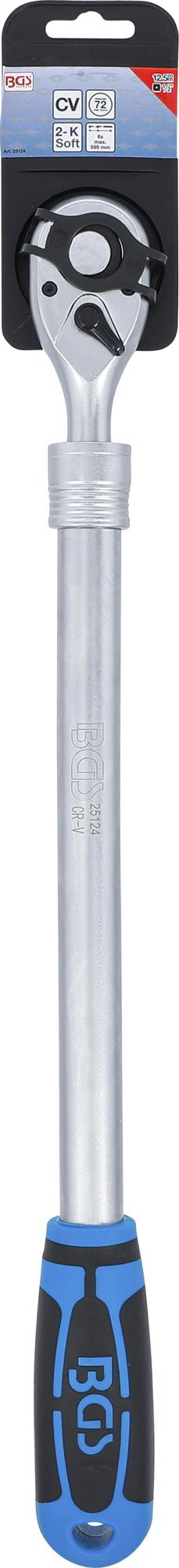 Terkšlė galvutėms ištraukiama | ypač ilga | 12.5 mm (1/2") | 455 - 595 mm (25124)