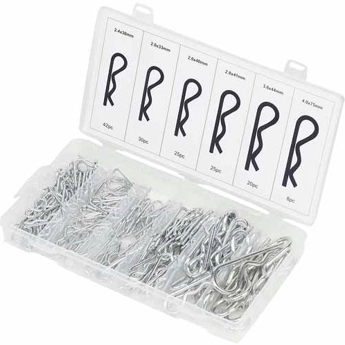 Segtukų rinkinys asortimentas | R tipas | Ø 2,4 - 4,0 mm | 150 vnt. (ES0150)