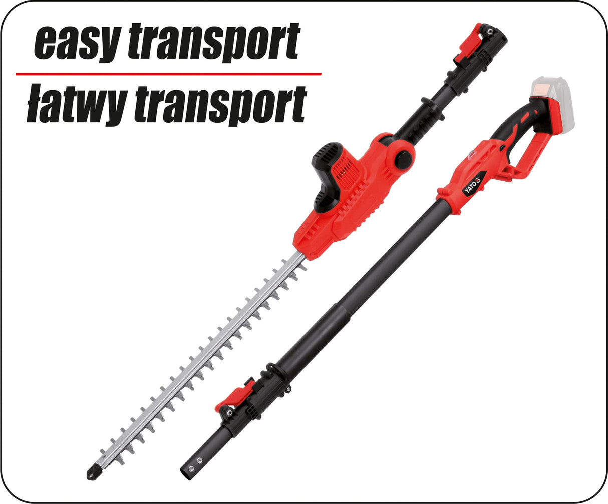 Аккумуляторный телескопический кусторез | 18V 207-274 cm | без аккумулятора