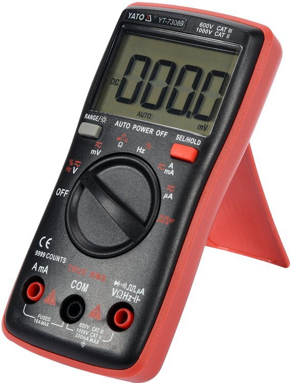 Skaitmeninis daugiafunkcinis testeris | TRUE RMS | 9999 AUTO LCD (YT-73089)