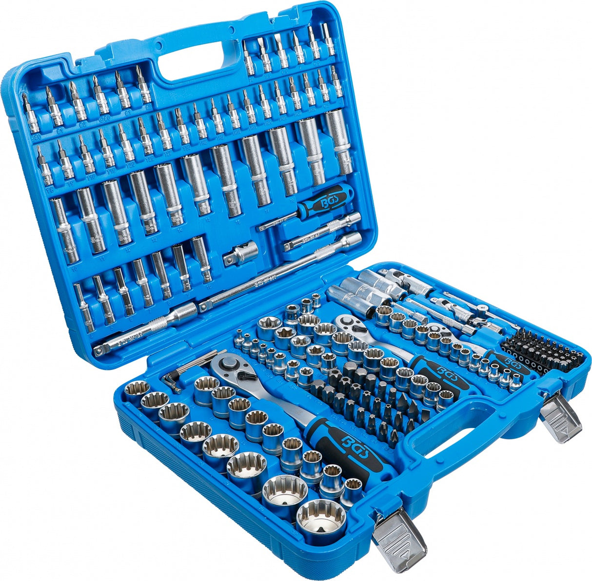 SOCKET SET GEAR LOCK | 6.3 MM (1/4") DRIVE / 10 MM (3/8") / 12.5 MM (1/2") | 192 PCS. (2247)