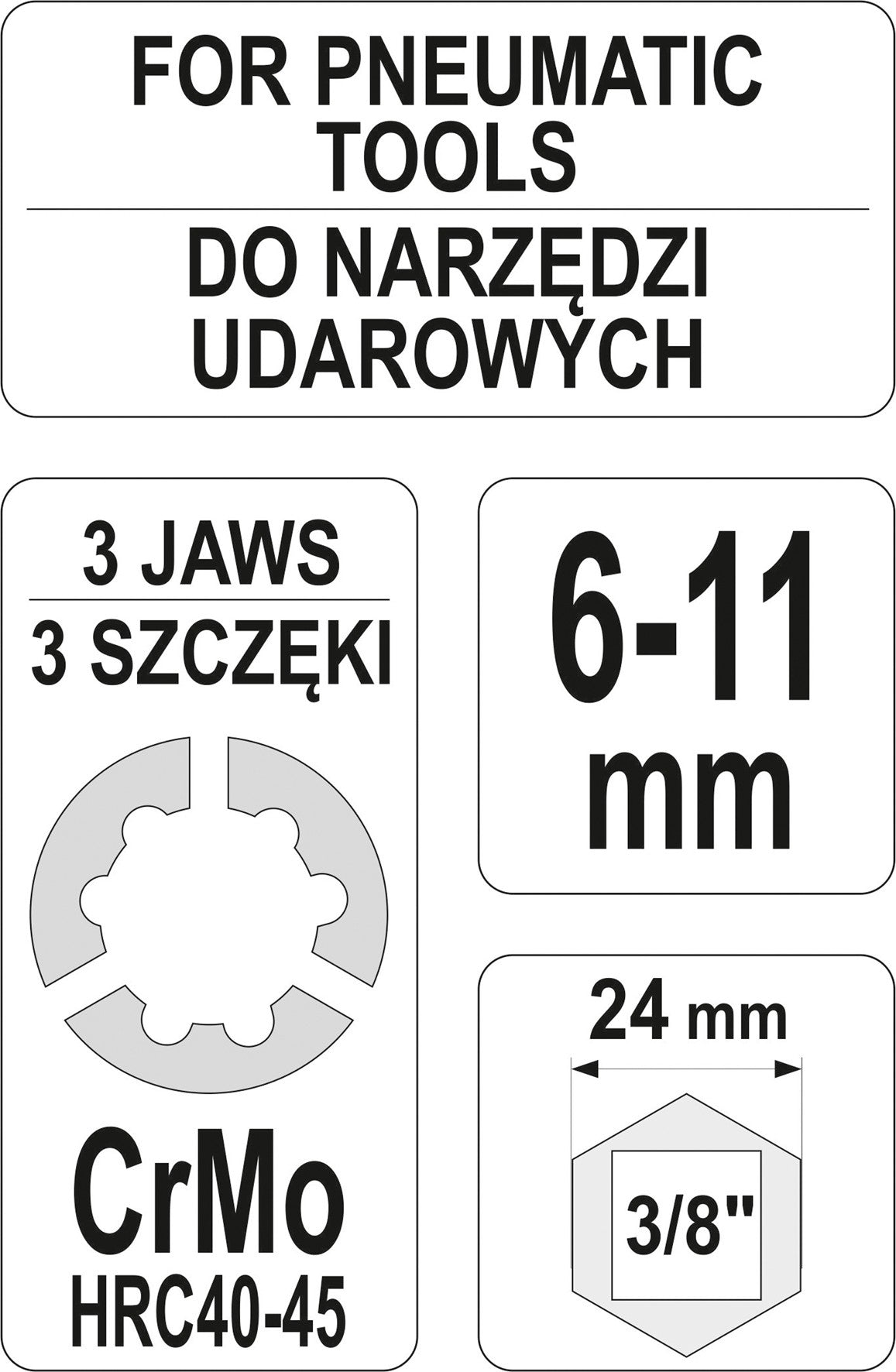 Smeigių išsukėjas | 6-11 mm (YT-06255)