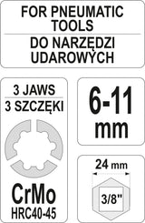 Smeigių išsukėjas | 6-11 mm (YT-06255)