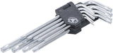 L tipo raktų rinkinys | ilgi | T-Star (Torx) T10-T50 | 9 vnt. (816)
