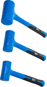 DEAD BLOW HAMMER SET | SOFT HEAD | Ø 47 / 55 / 65 MM | 450 / 765 / 1275 G | 3 PCS. (74442B)