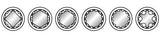 Galvučių rinkinys | Daugiafunkcinės | 6.3 mm (1/4") | 4-14 mm | 13 vnt. (KR144013)