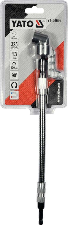 Atsuktuvas / adapteris kampinis lankstus | 6.3 mm (1/4") | 325 mm (YT-04636)