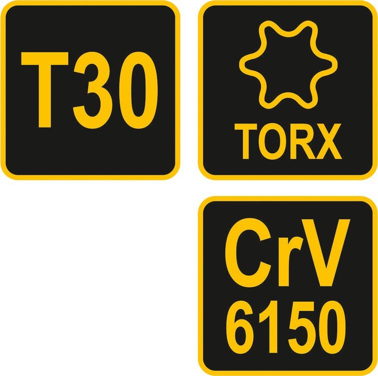 L tipo atsuktuvas su rankena | T-Star (Torx) | T30 (56635)