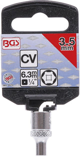 Galvutė šešiakampė | 6,3 mm (1/4") | 3,5 mm (2473)