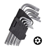 Lenktų raktų rinkinys | T-star (Torx) T10 - T50 | 9 vnt (ES10698)